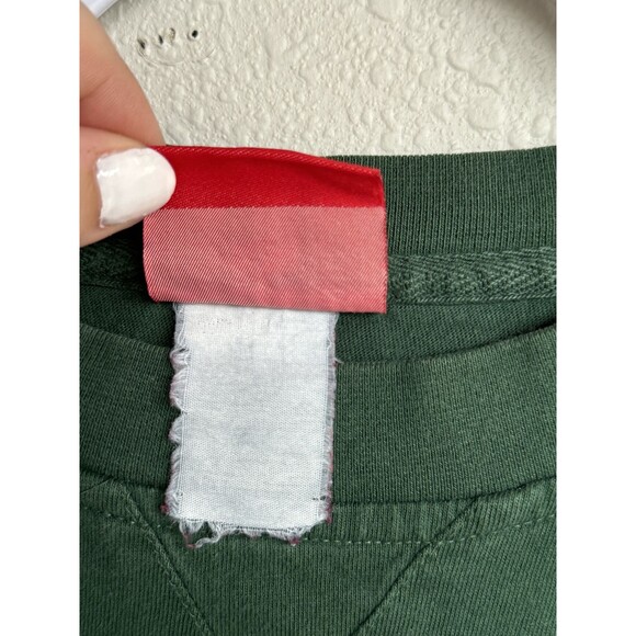 Vintage Green New York Jets Long Sleeve Shirt Crewneck Sports Football NFL XL - Picture 8 of 9